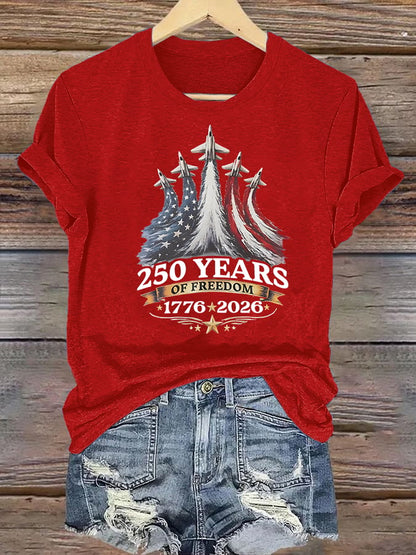 Women's  250 YEARS OF FREEDOM Print T-Shirt