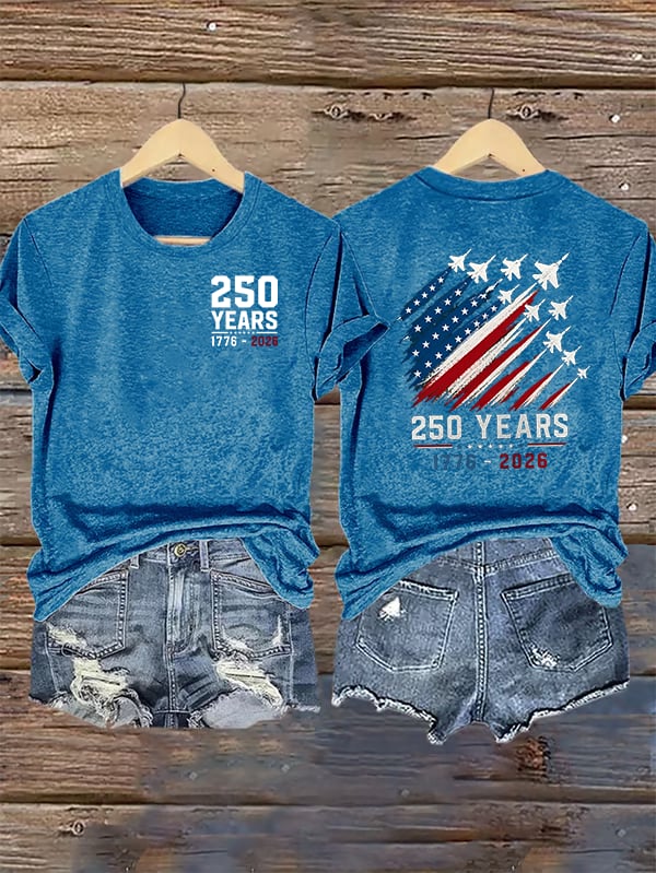 Women's  Round-Neck 250 YEARS Printed T-Shirt