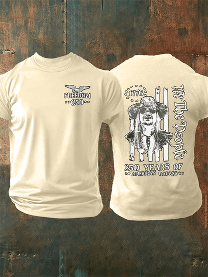 Men's 250 YEARS OF AMERICAN BADASS Print T-Shirt