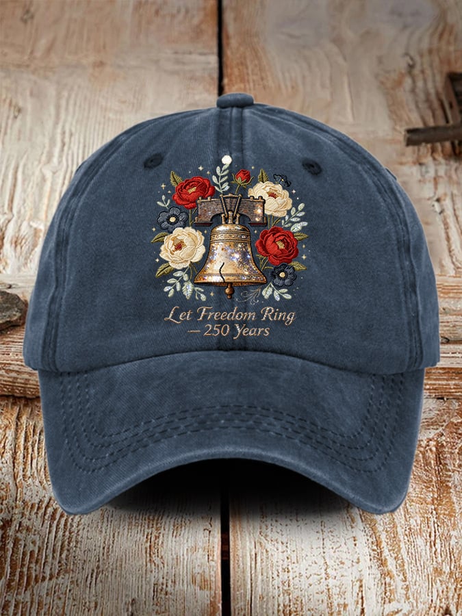 Unisex American 250th Anniversary Washed Cotton Cap