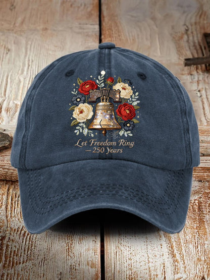 Unisex American 250th Anniversary Washed Cotton Cap
