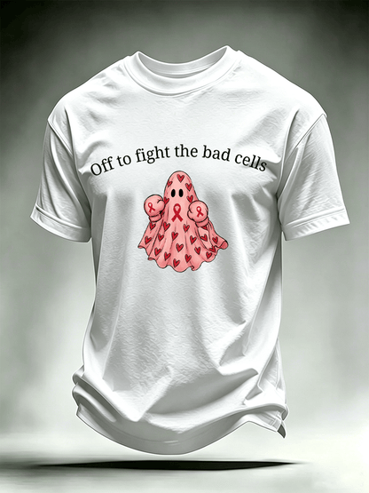 Men's Off to fight the bad cells Print T-Shirt