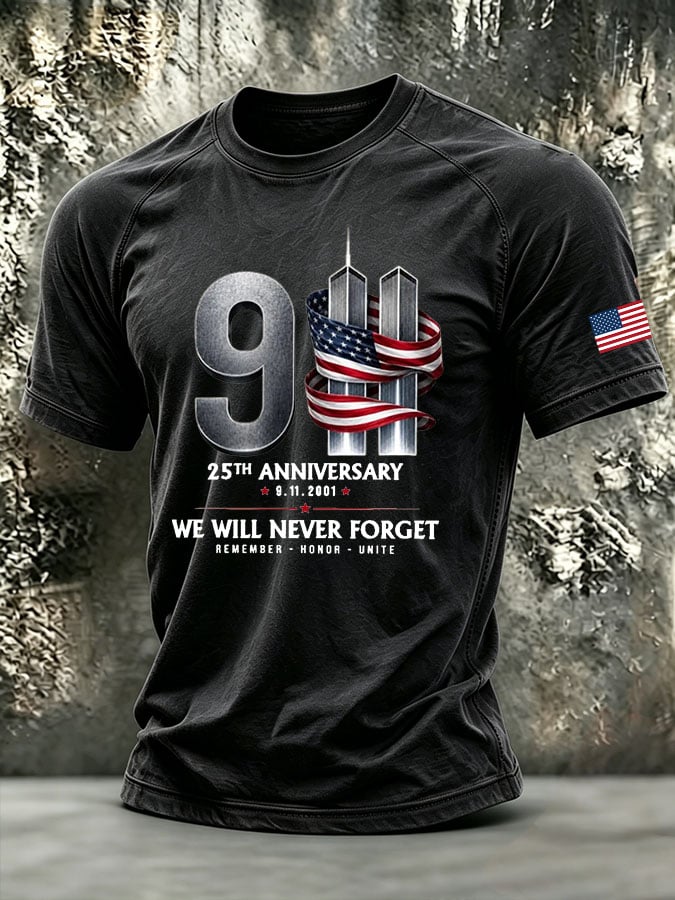 Men's Retro Print Short-Sleeve T-Shirt