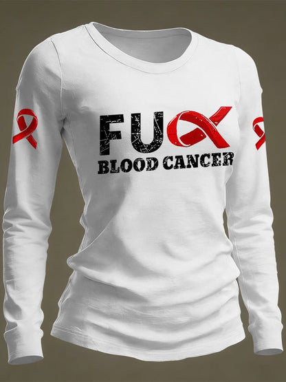 Women's Casual Print Long-Sleeve T-Shirt