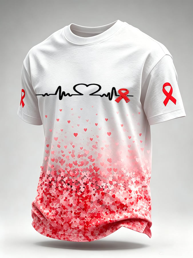 Men's Blood Cancer Awareness Graphic T-Shirt