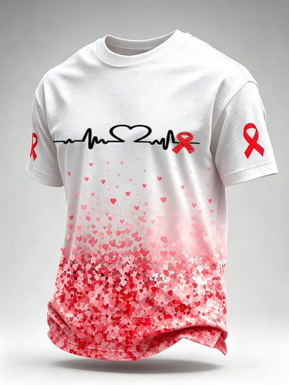 Men's Blood Cancer Awareness Graphic T-Shirt