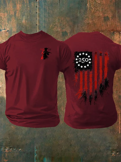 Men's 250 YEARS Round-neck Printed T-Shirt