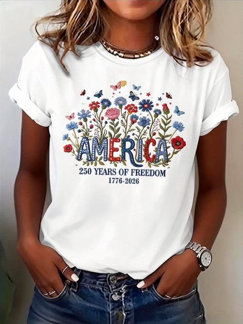 Women's Casual American 250 Commemorative T-shirt