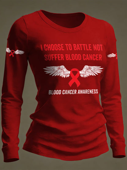 Women's Casual Print Long-Sleeve T-Shirt
