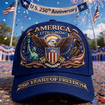 US 250th Anniversary Retro Art Print Hat