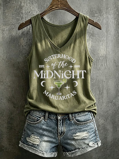 Women's Midnight Margaritas Printed Tank Top
