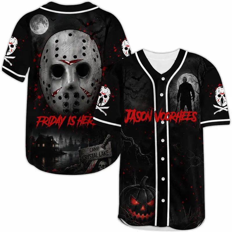 Unisex Halloween Horror Baseball Jersey