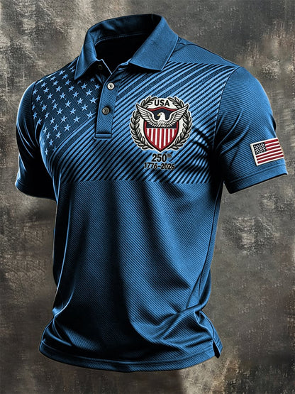 Men's U.S. 250th Anniversary Printed Polo Shirt