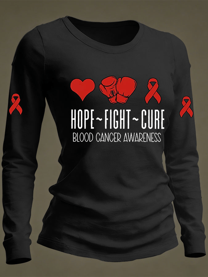 Women's Casual Print Long-Sleeve T-Shirt