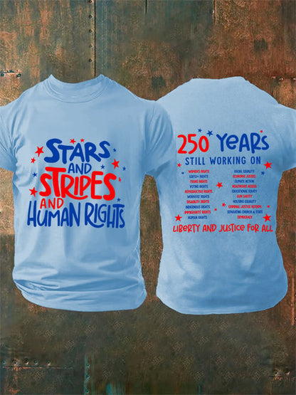 Men's Round-Neck 250 YeAR'S STILL WORKING ON Printed T-Shirt
