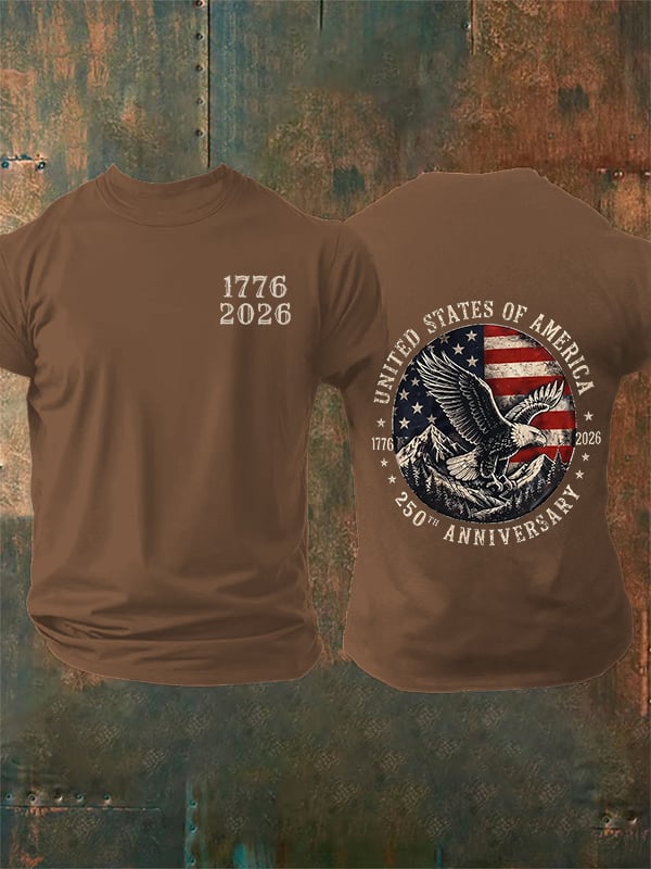 Men's 250th Anniversary Print Crew Neck T-Shirt