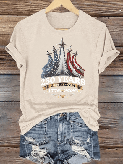 Women's  250 YEARS OF FREEDOM Print T-Shirt