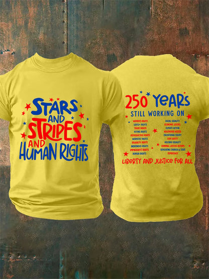 Men's Round-Neck 250 YeAR'S STILL WORKING ON Printed T-Shirt