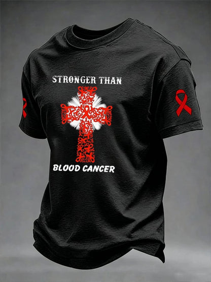 Men's Blood Cancer Awareness Graphic T-Shirt