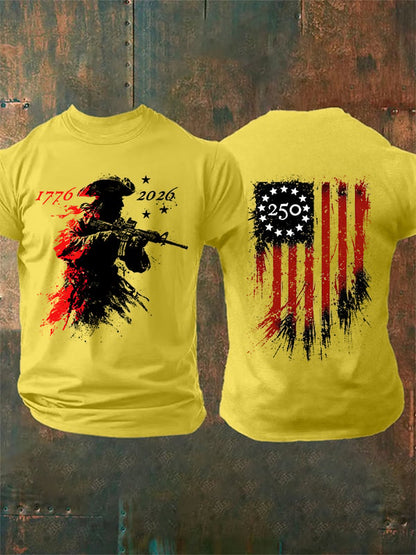 Men's 250 YEARS Round-neck Printed T-Shirt