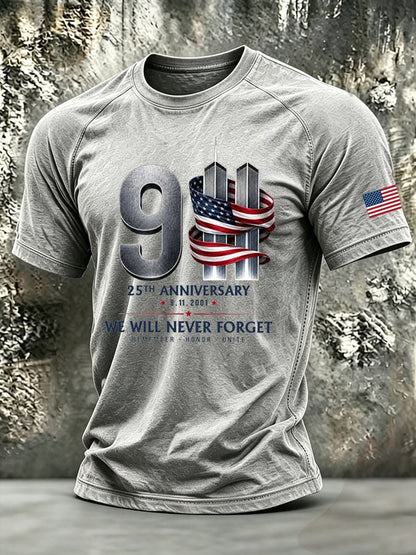 Men's Retro Print Short-Sleeve T-Shirt