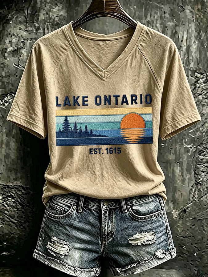 Women's Casual Printed Short-Sleeve T-Shirt