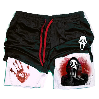Unisex Ghost Face "Halloween" Gym Shorts