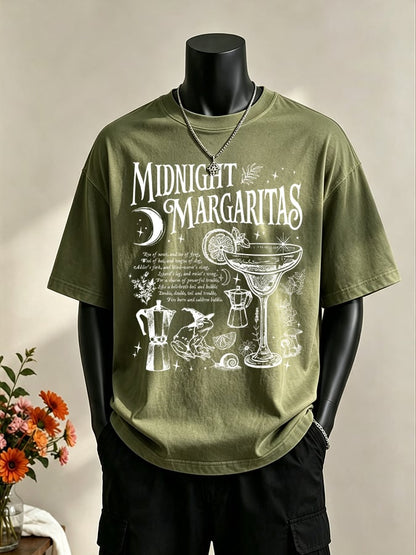 Men's Midnight Margaritas Print Casual T-shirt