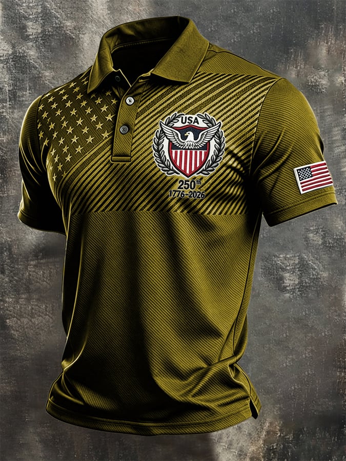 Men's U.S. 250th Anniversary Printed Polo Shirt