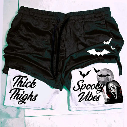 Unisex Ghost Face "Halloween" Gym Shorts