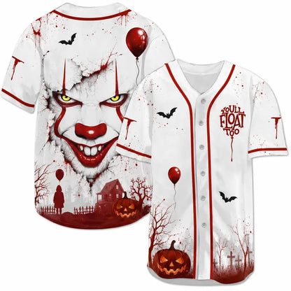 Unisex Halloween Horror Baseball Jersey