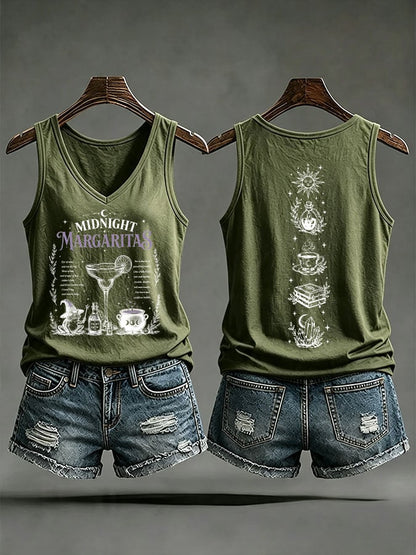 Women's Midnight Margaritas Printed Tank Top