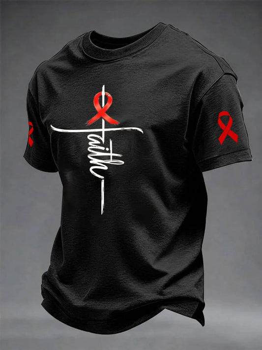 Men's Blood Cancer Awareness Graphic T-Shirt