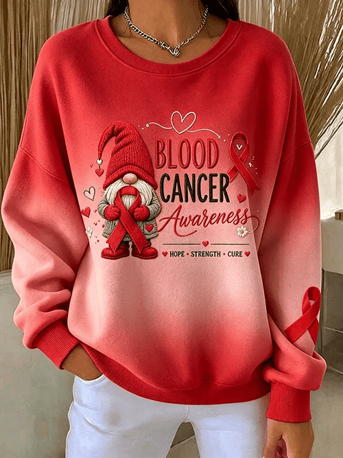 Women's Casual Printed Long-Sleeve Sweatshirt