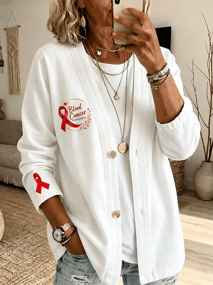 Women's Casual Printed Cardigan