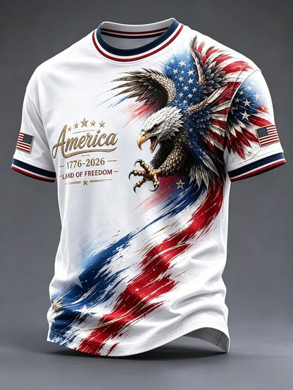 Men's USA 250th Anniversary Short-Sleeve Crew Neck T-Shirt