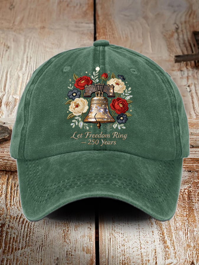 Unisex American 250th Anniversary Washed Cotton Cap