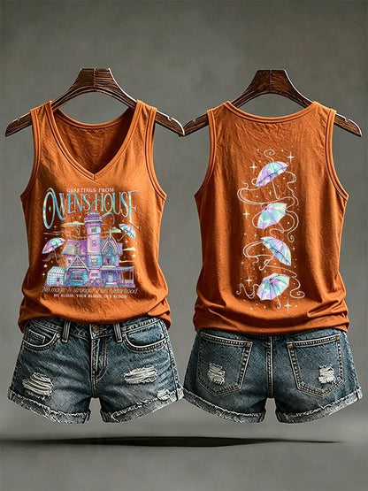 Women's No Magic Is Stronger Than Sisterhood Printed Tank Top