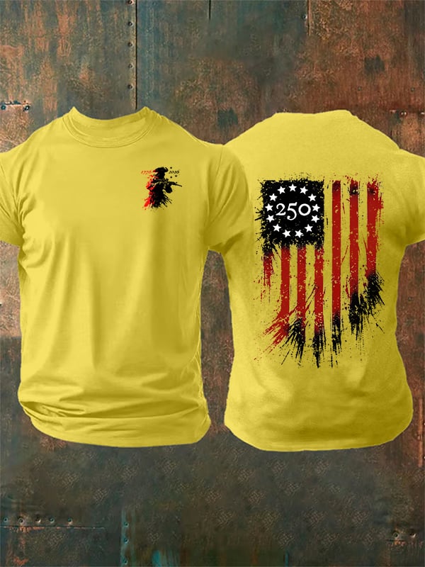 Men's 250 YEARS Round-neck Printed T-Shirt