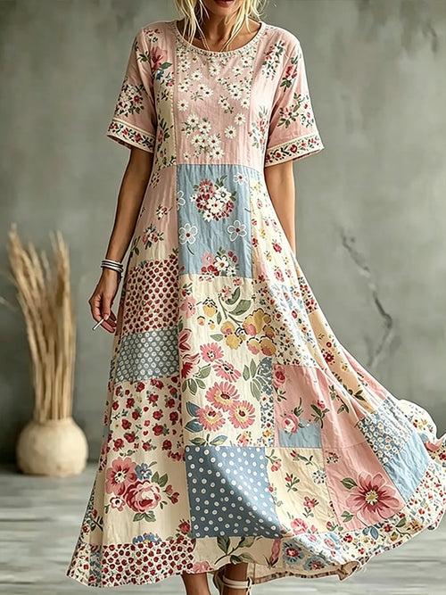 Women'S Casual Floral Print Dress