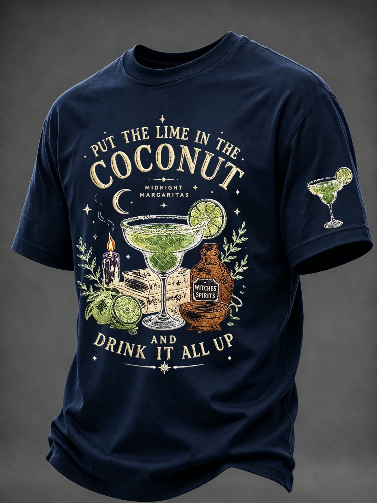Men's Midnight Margaritas Print Casual T-shirt