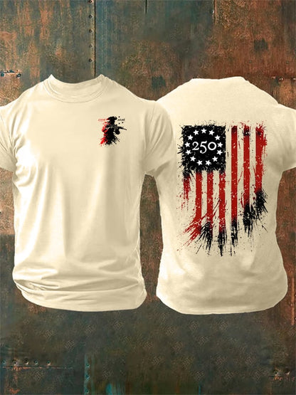 Men's 250 YEARS Round-neck Printed T-Shirt