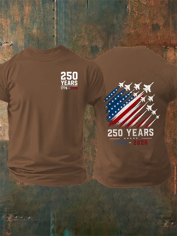Men's Round-Neck 250 YEARS Printed T-Shirt
