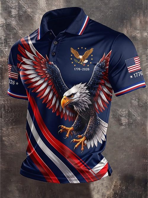 Men's U.S. 250th Anniversary Commemorative Printed Polo Shirt