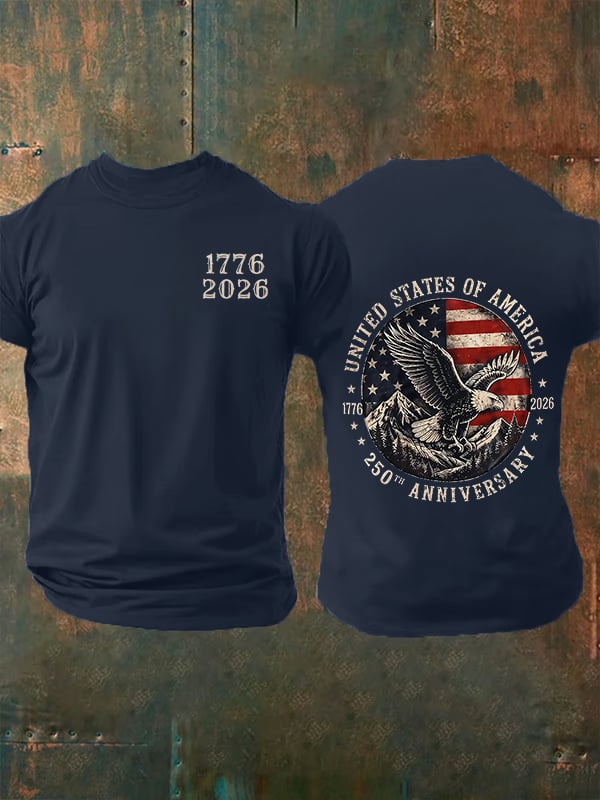 Men's 250th Anniversary Print Crew Neck T-Shirt
