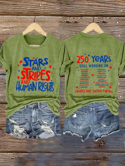 Women's  Round-Neck 250 YeAR'S STILL WORKING ON Printed T-Shirt