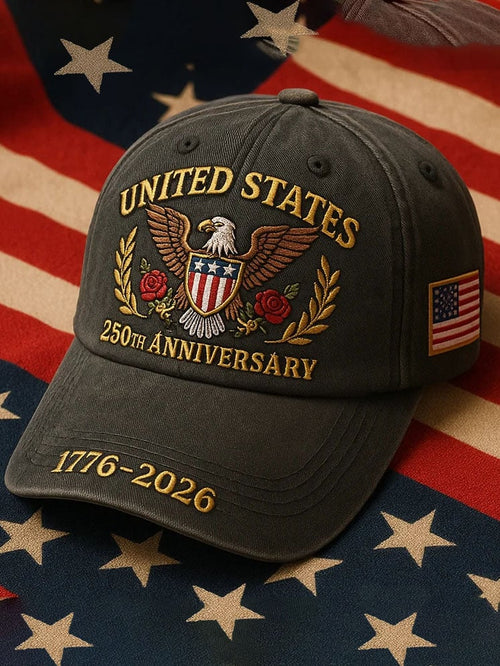 Unisex Retro 250th Anniversary Printed Hat