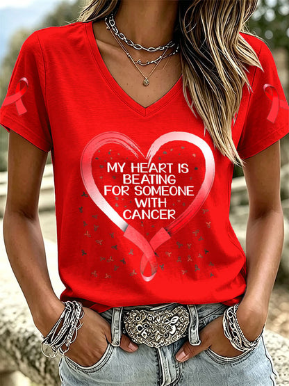 Women's Casual Print Short-Sleeve T-Shirt