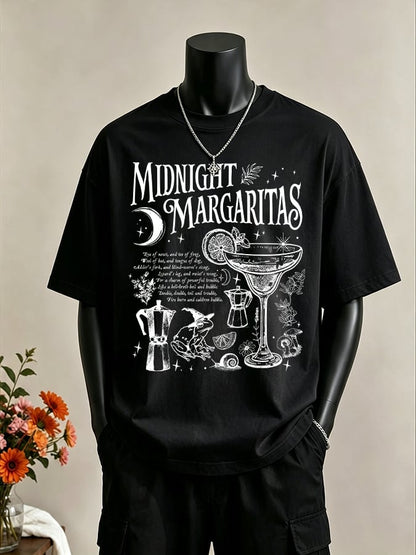 Men's Midnight Margaritas Print Casual T-shirt