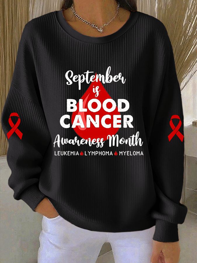 Women's Casual Print Long Sleeve Knit Top